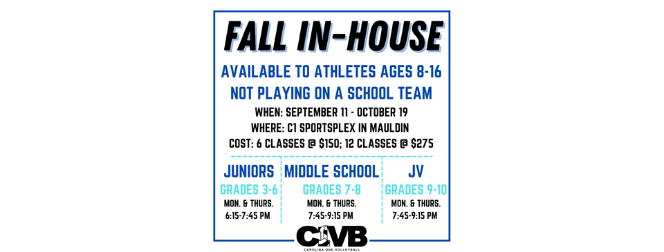Fall In-House -- WAITLIST ENABLED